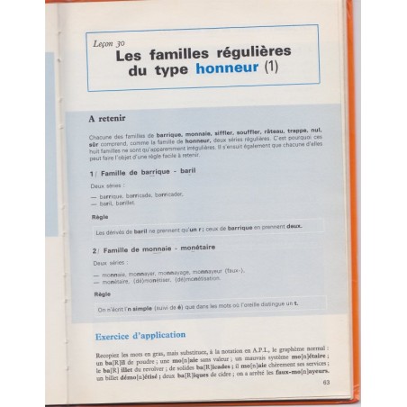 L'orthographe raisonnée, cours moyen, 1976, Thimonnier