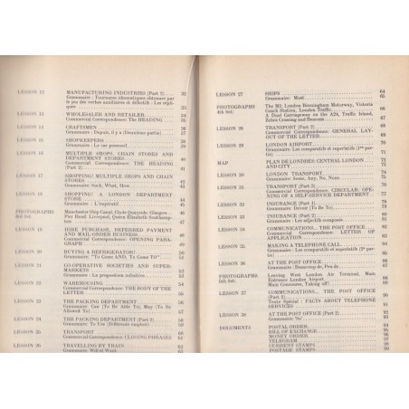 Commerce by easy stages, l'anglais commercial par étapes faciles, Féraud et Champion, 1964 - manuels d'anglais, droit commercial