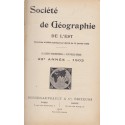 Société de Géographie de l'Est, bulletin trimestriel, 1902 - Russie, ethnologie, Madagascar, Chine,