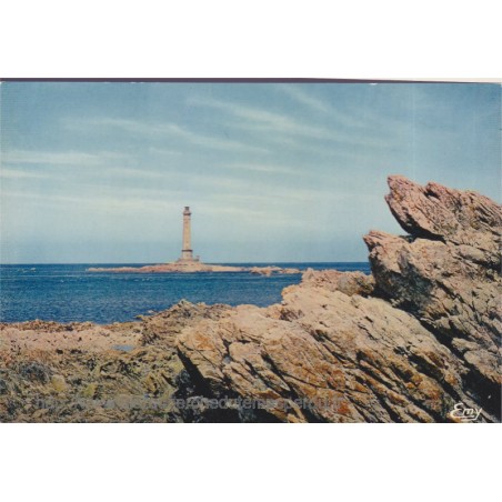 La Hague, le phare de Goury par temps calme - carte postale département 50 Manche