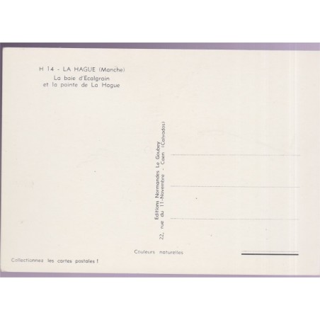 La Hague, la baie d'Ecalgrain - carte postale département 50 Manche