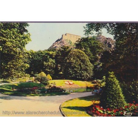 Cherbourg, le jardin public et la montagne du Roule - carte postale département 50 Manche