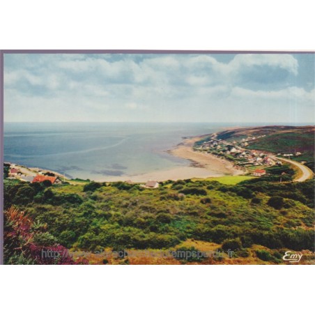 Cherbourg - Barfleur, vue générale sur l'anse du Brick - carte postale département 50 Manche