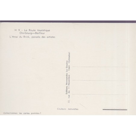 Cherbourg - Barfleur, l'anse du Brick - carte postale département 50 Manche