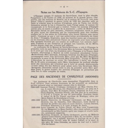 Trait-d'union entre les anciennes du Sacré-Coeur de Montigny-lès-Metz, Lorraine juillet 1947 - revues écoles