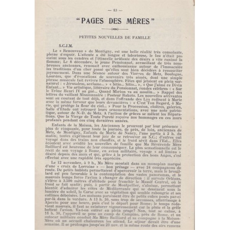 Trait-d'union entre les anciennes du Sacré-Coeur de Montigny-lès-Metz, Lorraine janvier 1946 - revues écoles