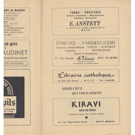 Bulletin de l'Amicale des Anciens élèves du Petit Séminaire de Montigny-lès-Metz, Lorraine janvier 1960 - revues écoles