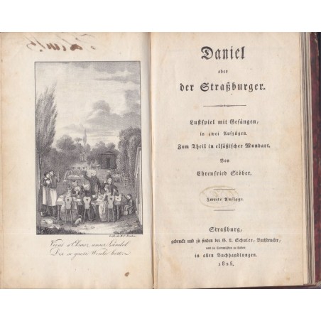 Daniel oder der Strassburger, Ehrenfried Stöber - théâtre alsacien,alsatiques