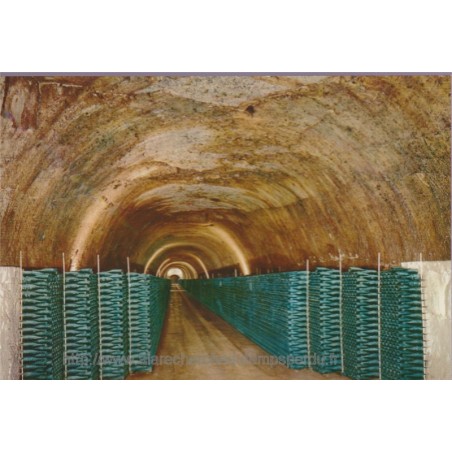 Epernay, Champagne Mercier, une galerie de 500.000 bouteilles  - carte postale publicitaire département 51 Marne, vins,