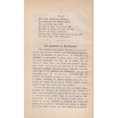 L'Echo du Bon-Pasteur Strasbourg, pensionnat de 1896 à 1913 - revues écoles, Colonies, alsatiques, généalogie
