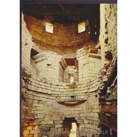 Vaucouleurs, Tour des Anglais, intérieur  - carte postale département Meuse, châteaux