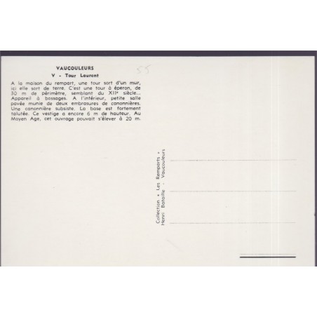 Vaucouleurs, Tour Laurent  - carte postale département Meuse, châteaux