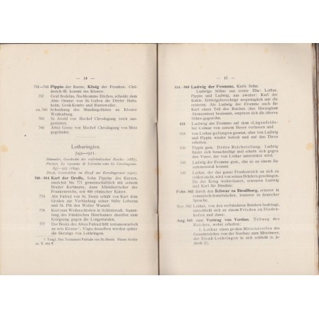 Geschichtsübersicht für Elsass-Lothringen, F. Wündisch, 1914 - histoire Alsace Lorraine, alsatiques