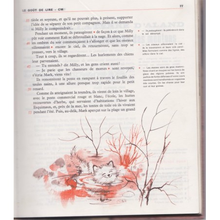 Le goût de lire, cours moyen première année 1976, Salandre Cheyssac Vandenbosch