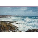 Quiberon, tempête sur la côte sauvage  - carte postale département Morbihan, Bretagne