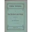 Um Freiheit und Recht, Elsässische Volkschriften, Job Westenhoeffer, 1888 - histoire Alsace, alsatiques