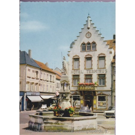 Saint-Avold, hôtel restaurant Terminus - carte postale département Moselle, Lorraine