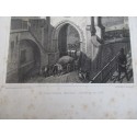 Gravure, Strasbourg, la porte blanche intérieure, Th. Müller et Simon, XIXe siècle - art, graveur