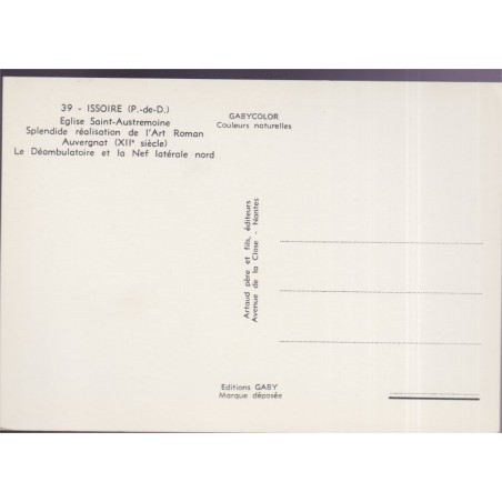 Issoire, église Saint-Austremoine - carte postale département Puy-de-Dôme