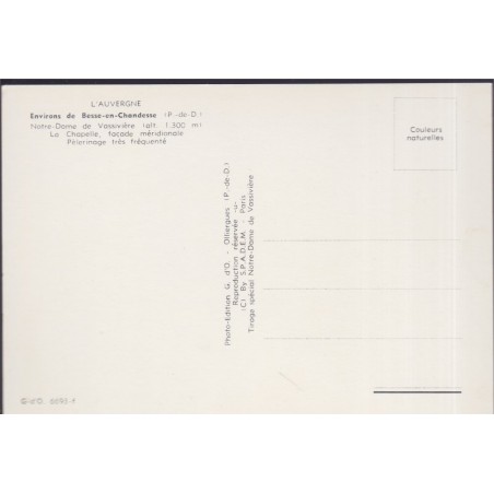 Besse-en-Chandesse, Notre-Dame de Vassivière - carte postale département Puy-de-Dôme, églises