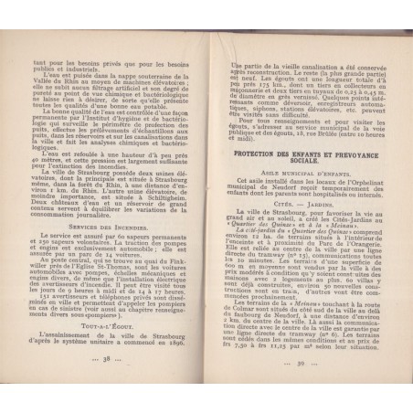 Strasbourg, syndicat d'initiative de tourisme, 1923 - guide touristique Alsace 1923