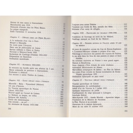 Un fils d'Alsace, évêque Père Blanc, de l'Alsace au Malawi, Joseph Fady, 1975 - curés, missionnaires Afrique
