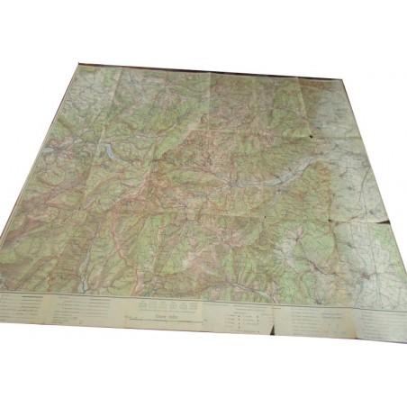 Carte des Vosges, feuille de Munster, 1952, Le Club Vosgien - tourisme Alsace