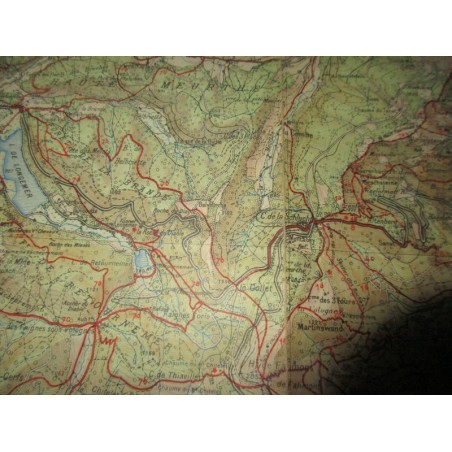 Carte des Vosges, feuille de Munster, 1952, Le Club Vosgien - tourisme Alsace