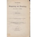 Belagerung von Strassburg im 1870, R. Wagner, 1878 - Siège et bombardement de Strasbourg en 1870, guerre franco-prussienne,