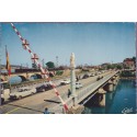 Hendaye, le pont, frontière franco-espagnole - carte postale département Pyrénées-Atlantiques
