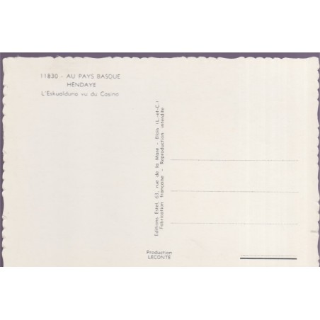 Hendaye, l'Eskualduna vu du Casino - carte postale département Pyrénées-Atlantiques