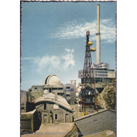 Pic du Midi de Bigorre, l'Observatoire et tour de télévision - carte postale département Hautes-Pyrénées