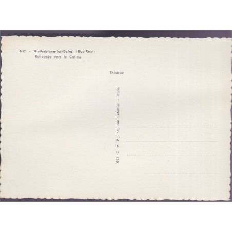 Niederbronn-les-Bains, le casino - carte postale département Bas-Rhin,  station de cure