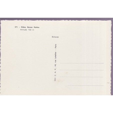 Orbey Basses Huttes, carte postale département Haut-Rhin 68 - village alsacien, église, Alsace,