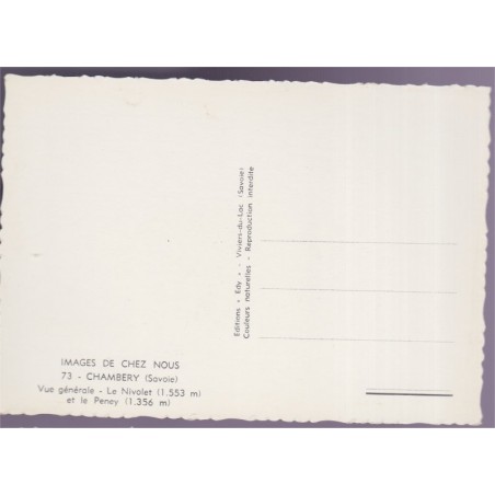 Chambéry, vue générale - carte postale département Savoie