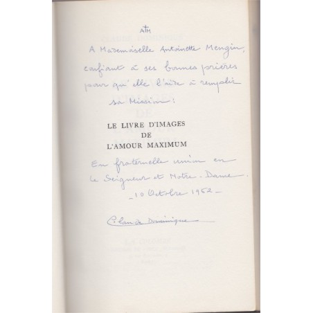 Le livre d'images de l'amour maximum, 1962, Claude Dominique