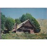 Chalet de montagne au toit de chaume - carte postale département Savoie