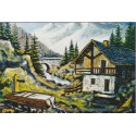 Peintre savoyard Canova, chalet typique de nos montagnes - carte postale département Savoie, folklore