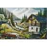 Peintre savoyard Canova, chalet typique de nos montagnes - carte postale département Savoie, folklore