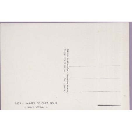 sports d'hiver, - carte postale humoristique, sports