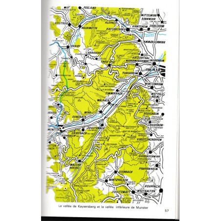 Guide des Vosges T1, Le Sundgau, le Jura alsacien, les Hautes Vosges, par le Club Vosgien, 1974 - guide de voyage Alsace,