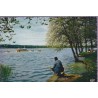 Saint-Ferréol, le lac - carte postale département Hautes-Savoie 74