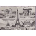 Paris, édition spéciale de la Tour Eiffel - carte postale multi-vues Paris
