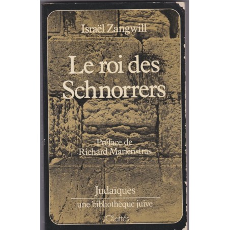 Le roi des Schnorrers, 1980, Israël Zangwill, Judaïsme