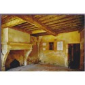 Domrémy, intérieur de la maison de Jeanne d'Arc, carte postale Vosges 88 - Jeanne d'Arc,