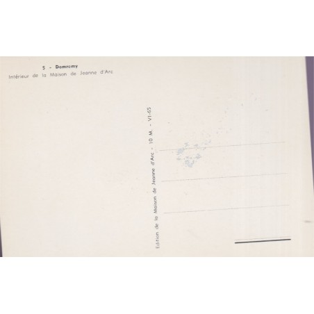 Domrémy, intérieur de la maison de Jeanne d'Arc, carte postale Vosges 88 - Jeanne d'Arc,