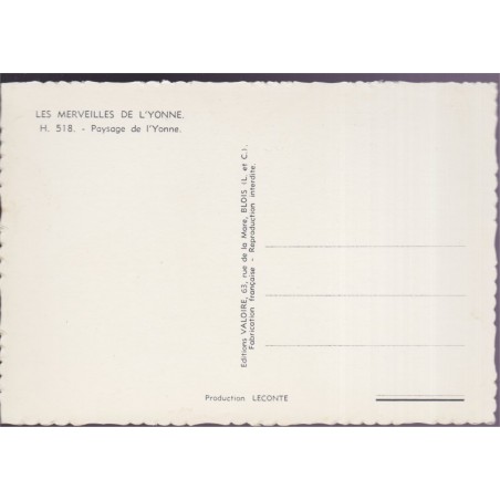 Paysage de l'Yonne - cartes postales Yonne 89