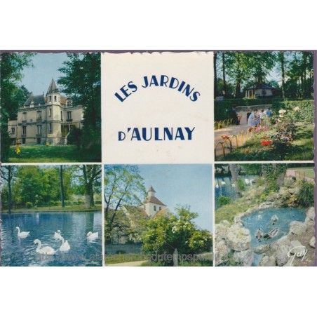 Aulnay-sous-Bois, les jardins d'Aulnay - carte postale Seine-Saint-Denis 93, Aulnay sous-bois,