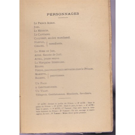 Le valet noir, dédicacé par Maurice Pottecher, 1927 - Théâtre du Peuple, théâtre lorrain, Vosges -