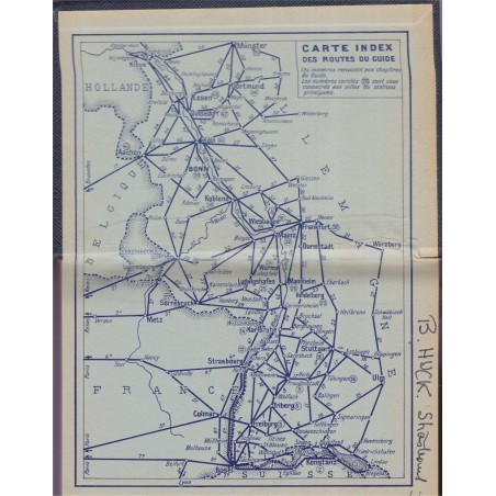 Bords du Rhin, Forêt-Noire, Pays rhénans, Guides Bleus 1965 - tourisme Alsace, Allemagne,